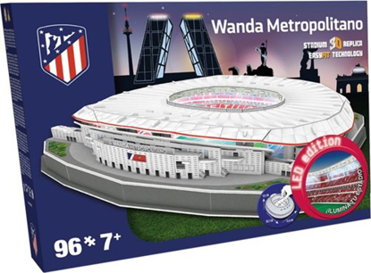 Afbeeldingen van Atletico Madrid LED 3D Puzzel - Wanda Metropolitano Stadion