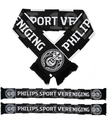 Afbeeldingen van PSV Sjaal Philips Sport Vereniging - zwart/wit
